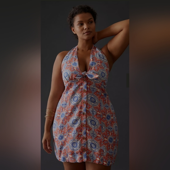 ANTHROPOLOGIE MAEVE Halter Mini Dress - Picture 9 of 10